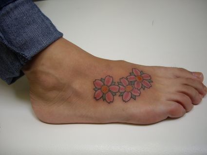 Cherry Blossom Flower Tattoo